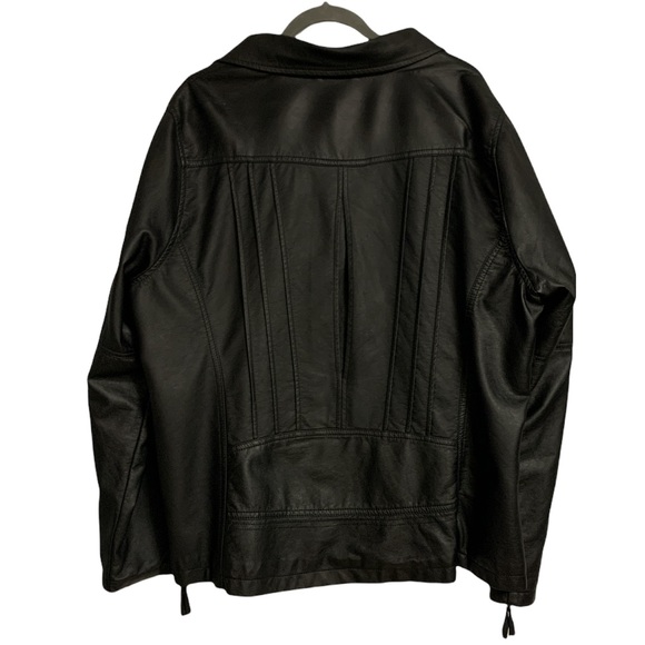 Women’s (worn once!) Leather-Like Jacket - Picture 2 of 4